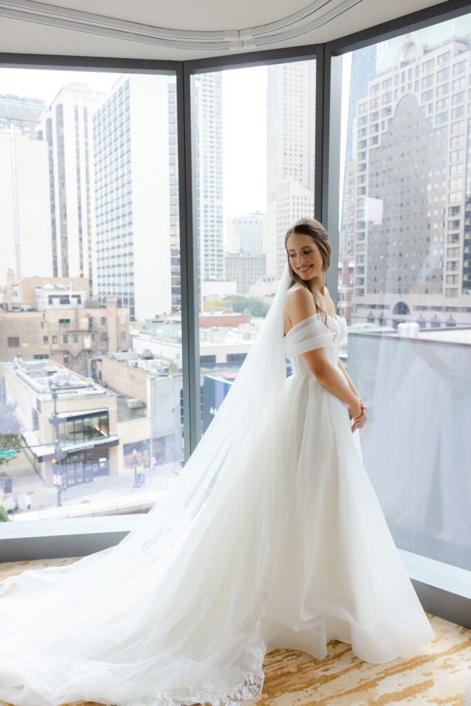 Getting ready photo by Chicago wedding photographer