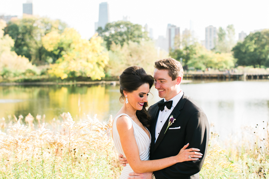 A beautiful fall wedding at Cafe Brauer in Chicago.