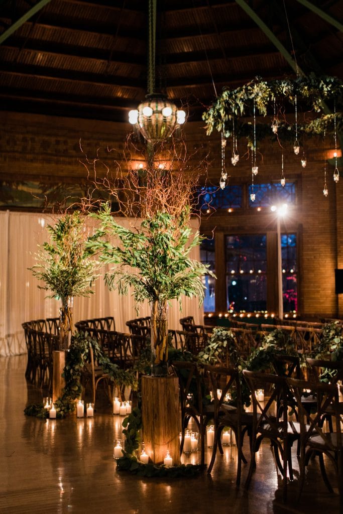 A stunning winter wedding at Cafe Brauer in Chicago.