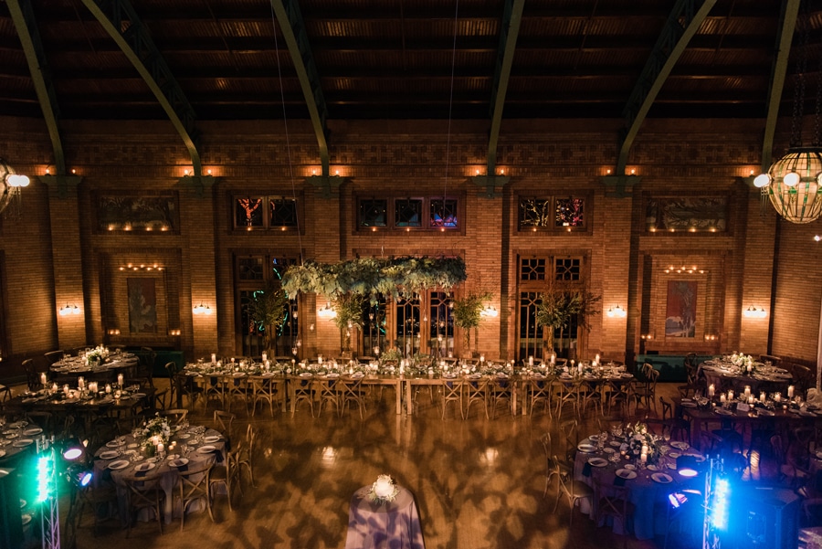 A warm, romantic winter wedding at Cafe Brauer.