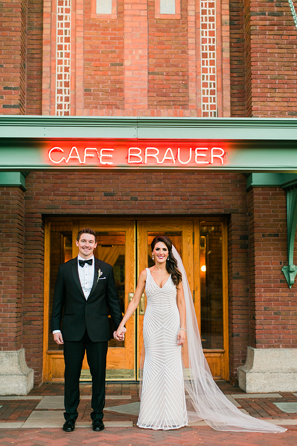 Cafe Brauer wedding photo