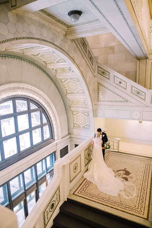 Chicago Cultural Center wedding photo