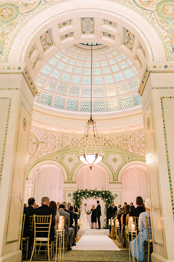 Chicago Cultural Center wedding photo