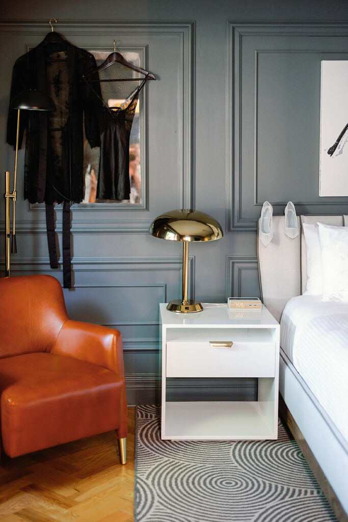 Boutique interior with lingerie and styling pieces