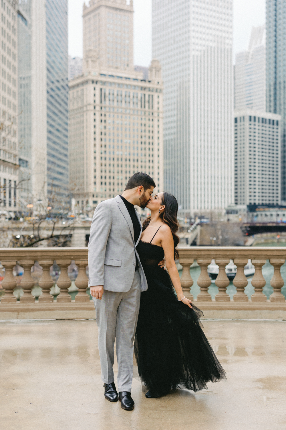 Downtown Chicago Engagement Photo