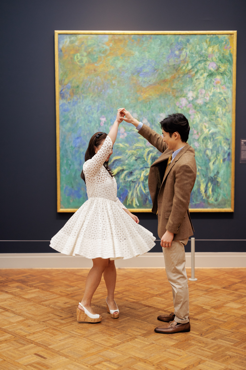 Dancing in front of Monet.