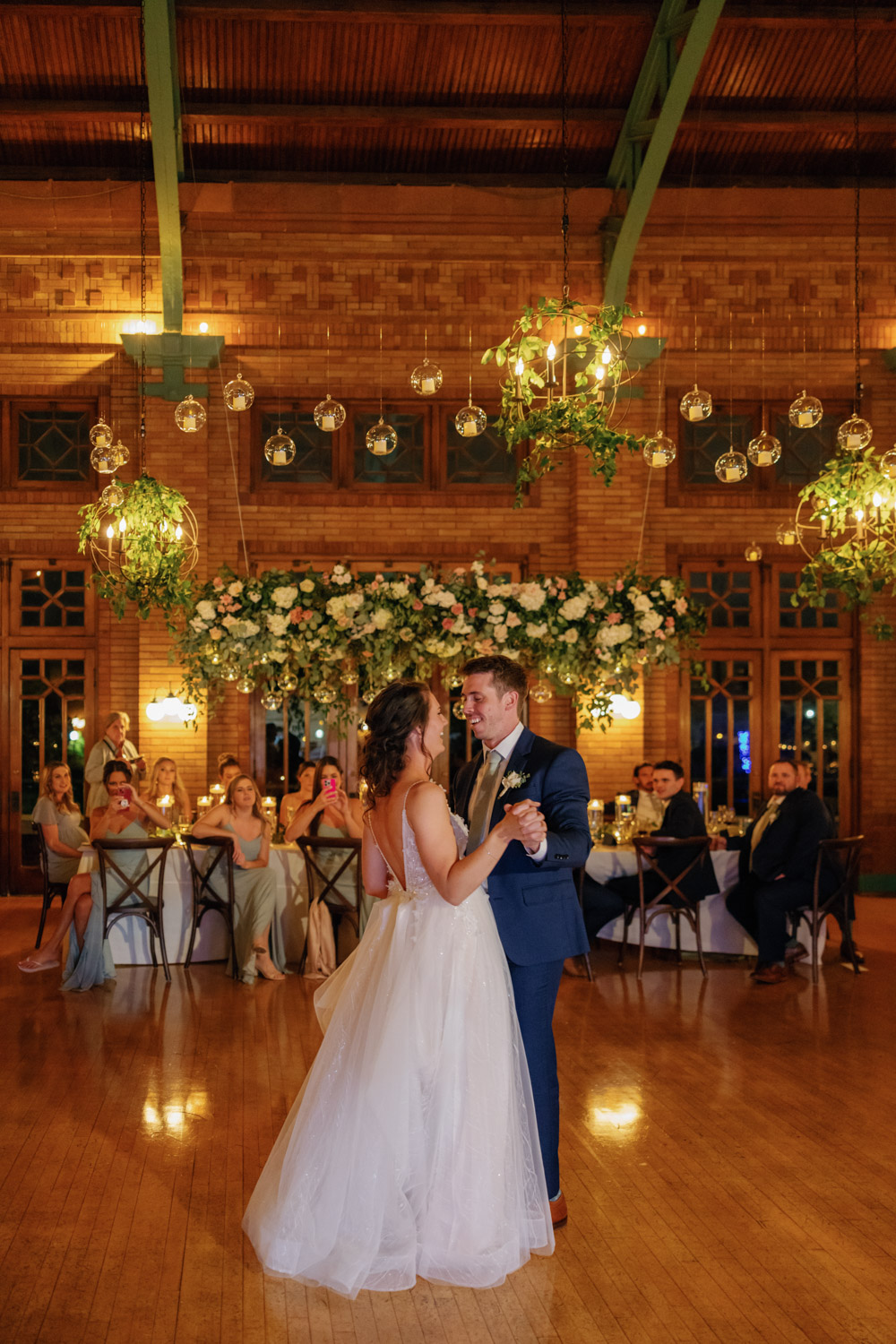 First dance photos at Cafe Brauer in Chicago