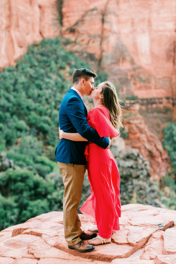 Cathedral Rock engagement photo