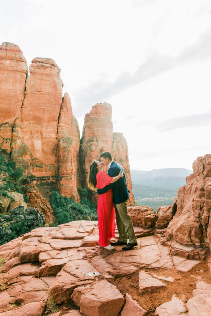 A beautiful engagement photo in Sedona, Arizona