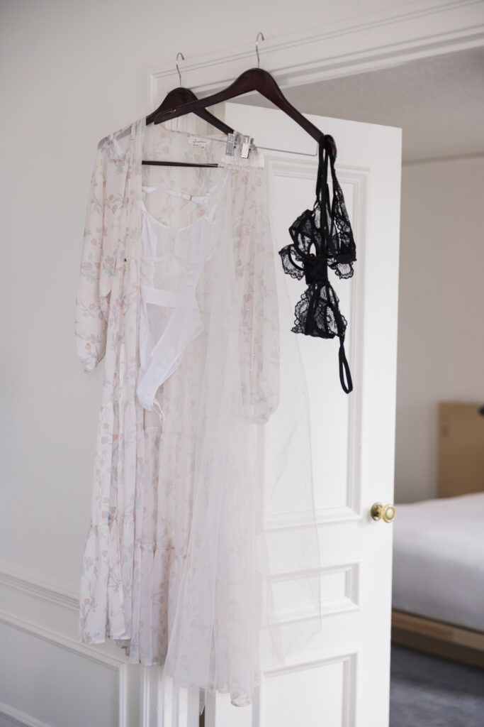 Candid boudoir photo in natural window light – Chicago bridal photographer