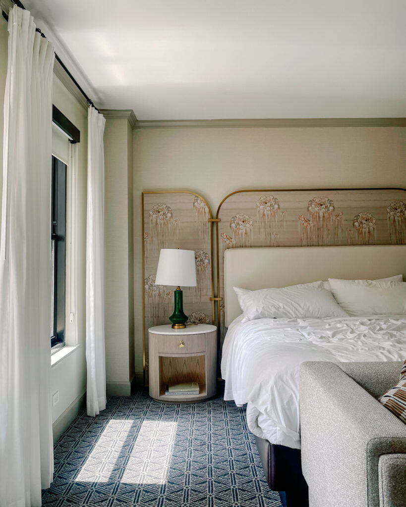 The Talbott Hotel suite prepared for a boudoir photo session