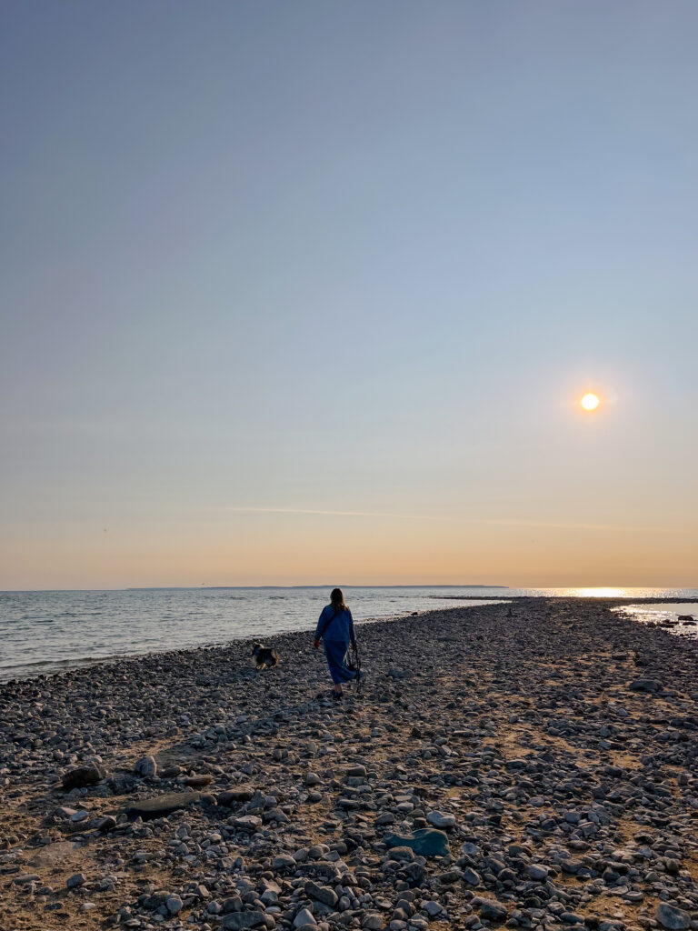 A sunset stroll in Northern Michigan
