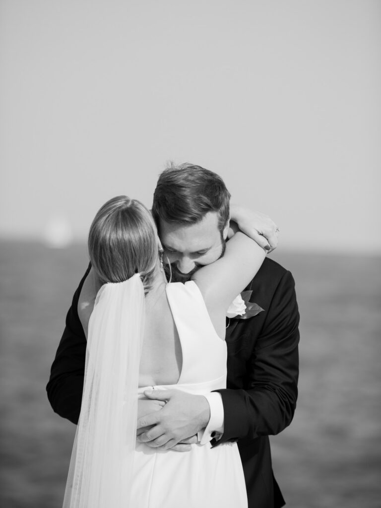 Groom Emotional During Private Vows Chicago