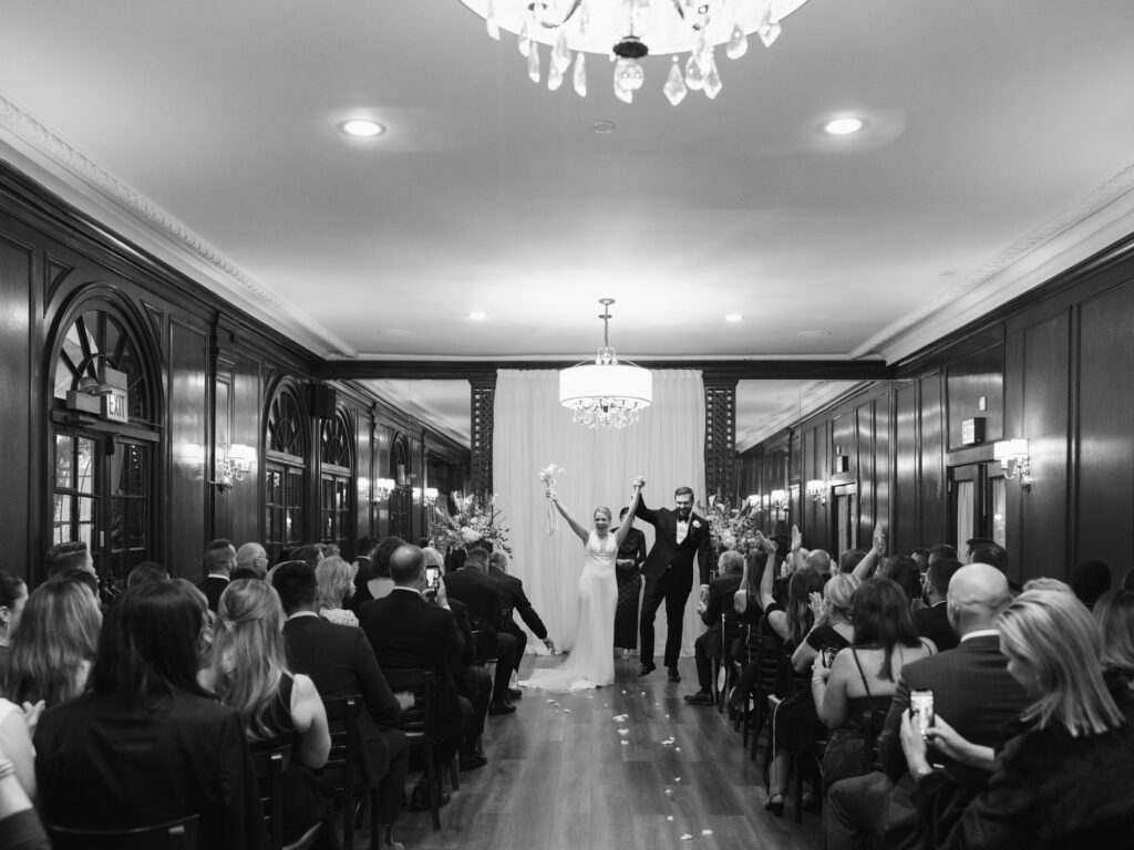 First Kiss Wedding Ceremony Salvatore’s Chicago