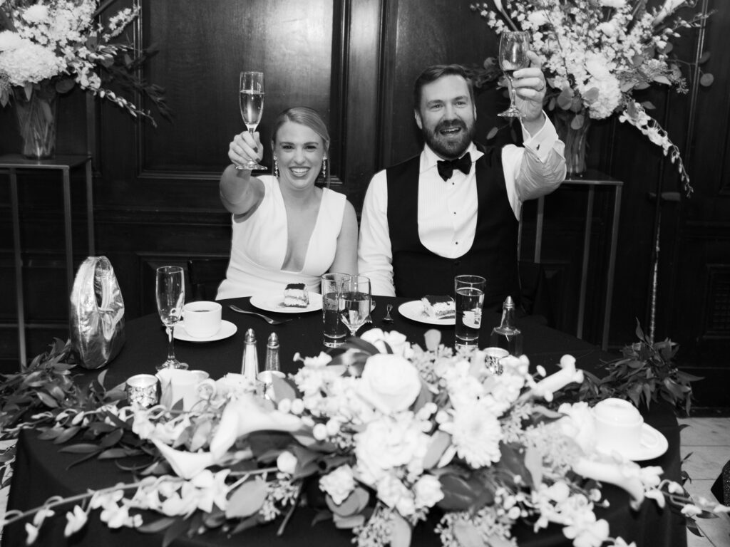 Wedding Dinner Toast Salvatore’s Chicago Reception